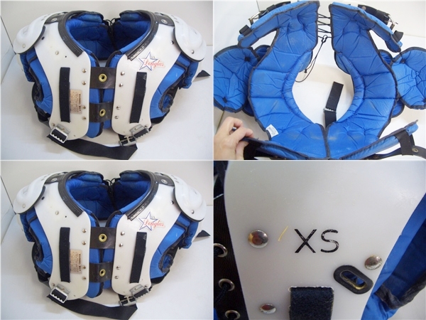 ☆アメフト防具 ヘルメット/ショルダー/ヒップ/サイ 他7点セット