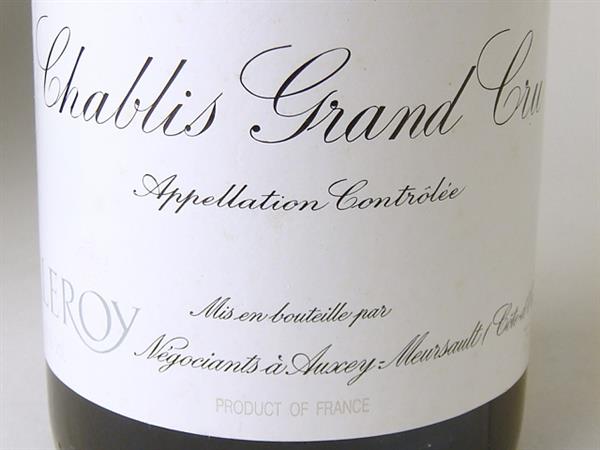 ワイン LEROY 1995 LEROY ルロワ CHABLIS GRAND CRU 1995年 ワイン 酒