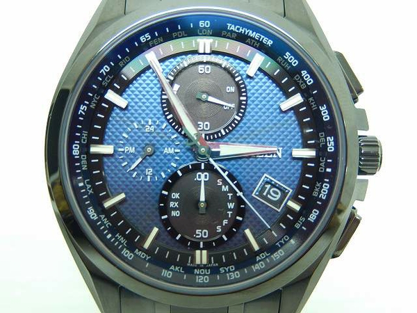 美品 CITIZEN ATTESA エコドライブ 電波 AT8044-56L O1194005