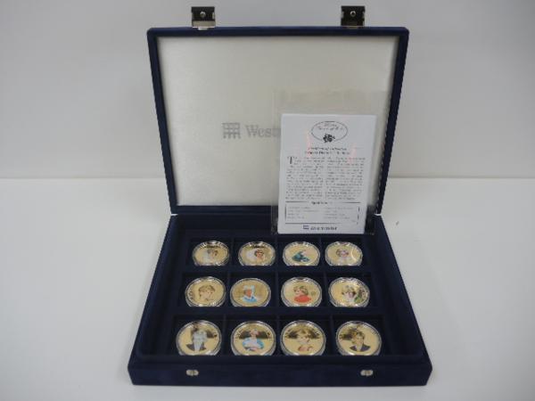 1894/◇ダイアナ妃肖像コレクション12枚 金メッキ プルーフ貨幣