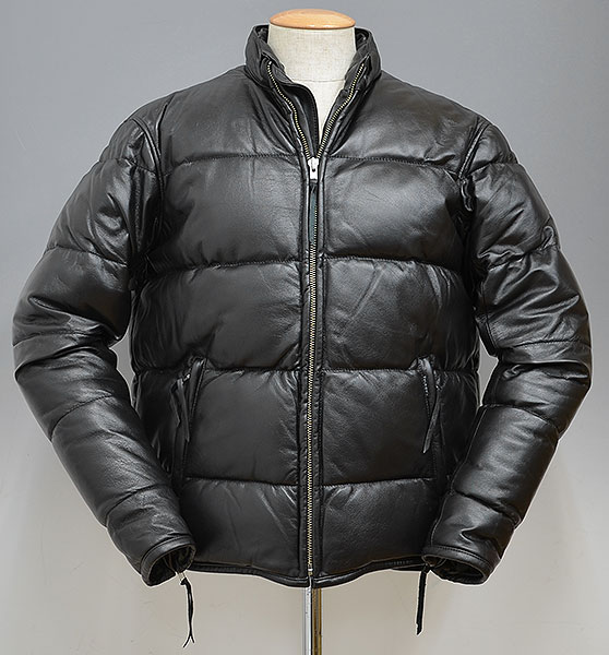 (h6348)KADOYA カドヤ K'S LEATHER レザー ダウンジャケット L