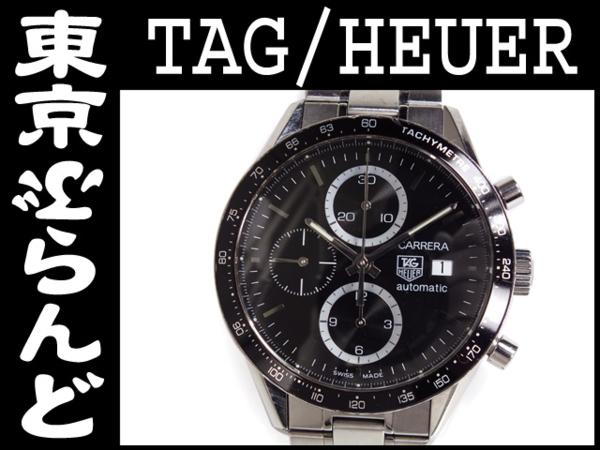 101077495 1円タグホイヤーカレラクロノCV2010-3メンズ腕時計SS