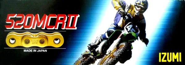 IZUMIチェーン モトクロス用 520MCR2 116リンク ゴールド