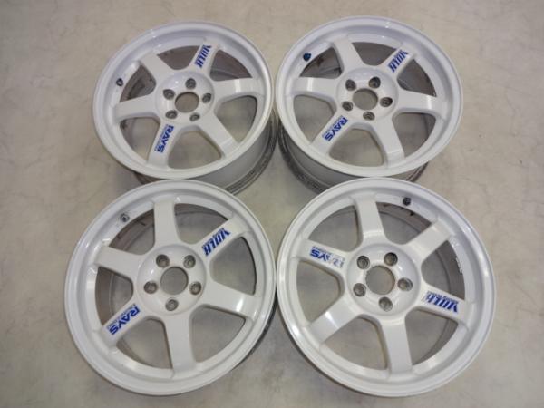 RAYSボルクレーシングTE37 7J-16 pcd100/5H ホイールのみ4本SET 値下げ