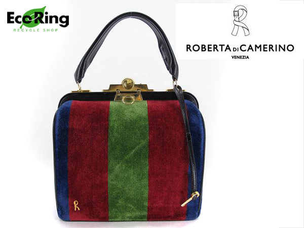 1円 ロベルタディカメリーノ カギ付き ハンドバッグ AK988