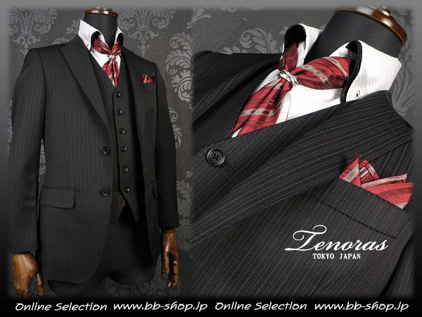 ◆7359◆定7万メンズ ティノラス ストライプスリーピーススーツM