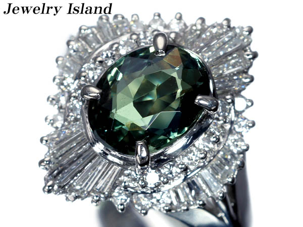 1円～★宝石の島★大粒アレキサンドライト1.28ct 高級リングh362