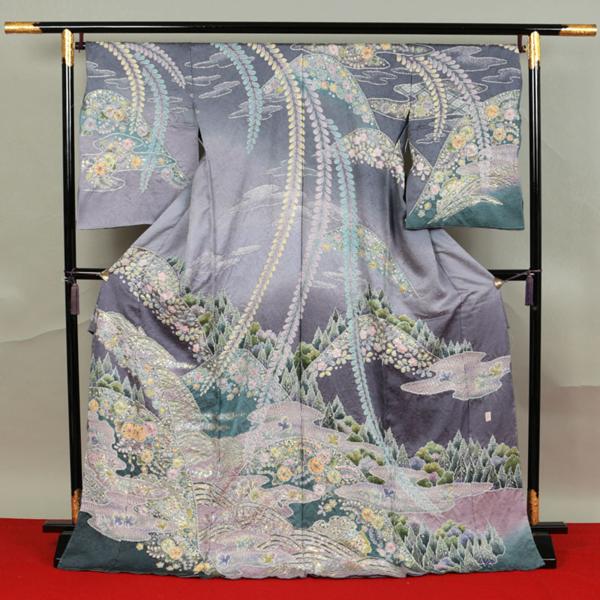 【和遊館】即決eha1154　仕立付！桐屋翠山工房辻が花絞り訪問着