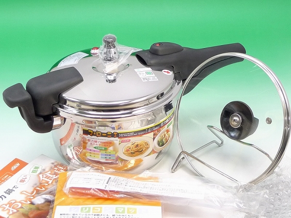 △102088高敏LEBENステンレス製フッ素樹脂加工圧力鍋3.5L未使用