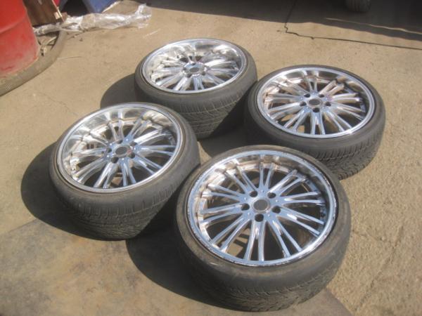 アルミホイールタイヤ 4本 深リム 235/35ZR19 エルグランド E51