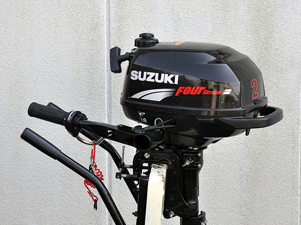 ☆エンジン良好☆SUZUKI スズキ 船外機 DF2 2馬力 スタンド付き