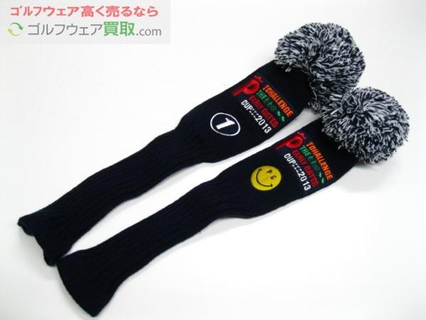 GK滝水★USED282★パーリーゲイツ★ニットヘッドカバー2点セット
