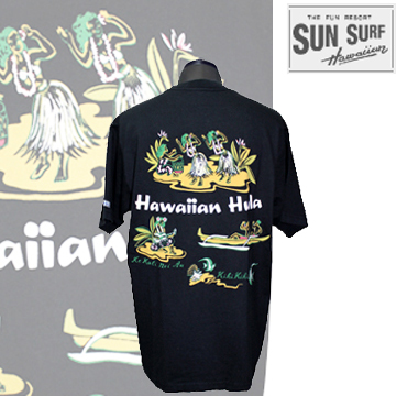 M サンサーフ【SUNSURF】HAWAII HULA DESIGN S/S T-SHITRS(ハワ