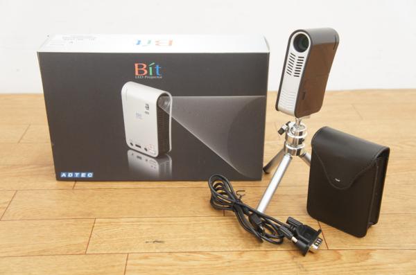 美品 ADTECアドテック 超小型プロジェクター Bit LED AD-MP15AB