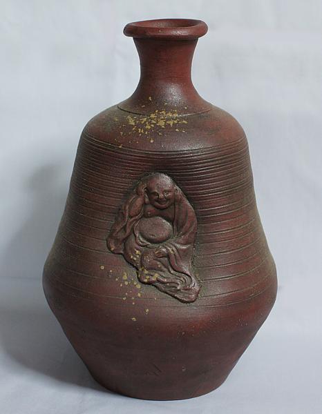 備前焼】人形徳利／臍(へそ)徳利 「ト」の銘(酒器)｜売買された