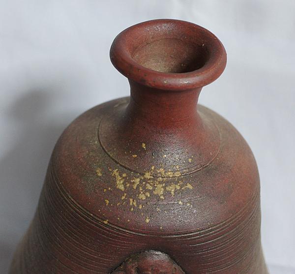 備前焼】人形徳利／臍(へそ)徳利 「ト」の銘(酒器)｜売買された