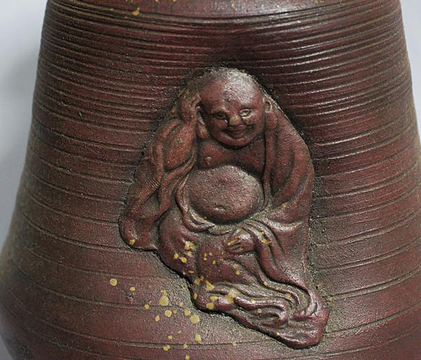 備前焼】人形徳利/臍(へそ)徳利 「ト」の銘(酒器)|売買された 備前焼】人形徳利/臍(へそ)徳利 「ト」の銘(酒器)|売買された