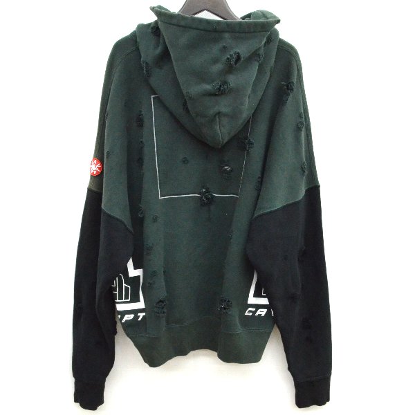 14SS C.E シーイー PLAGUE HEAVY HOODYダメージ加工パーカ*M(パーカ