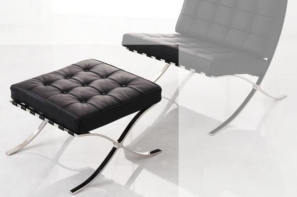 an11 送料無料■デザイナーズ ソファー Barcelona Ottoman c.BK