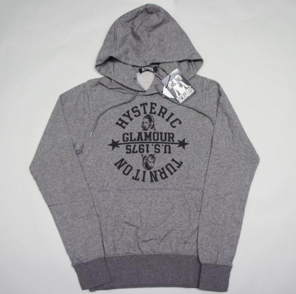 HYSTERICヒステリックグラマーINVERT LOGO pt パーカー　灰M