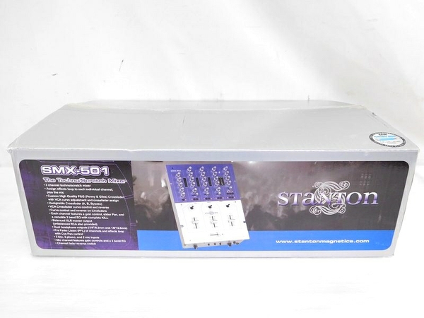 中古 Stanton SMX 501 DJ 3ch スクラッチ ミキサー 青 T1335770(DJ
