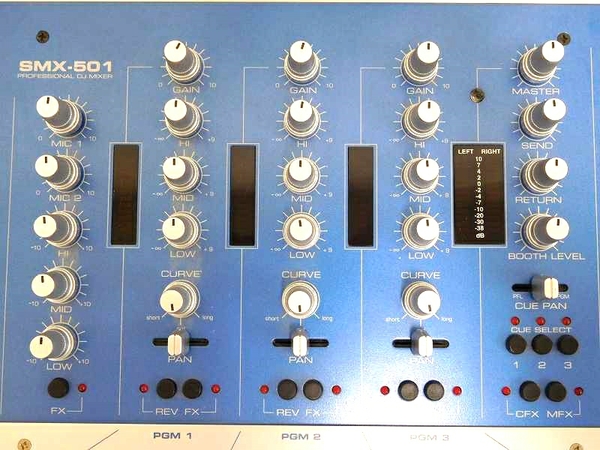 中古 Stanton SMX 501 DJ 3ch スクラッチ ミキサー 青 T1335770(DJ