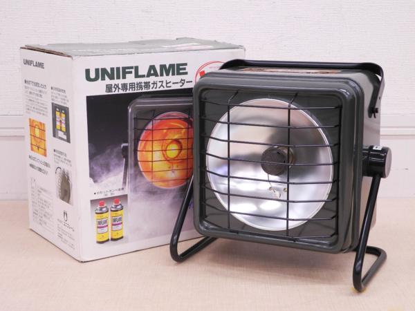 ○美品!ユニフレーム カセット容器装着式屋外用ガスヒーター