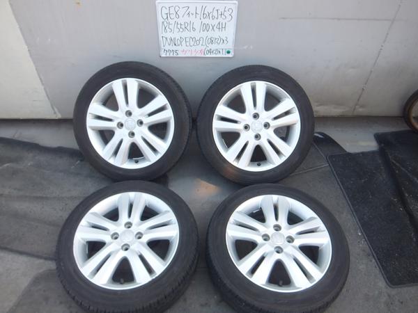 GE8 フィット RS ホンダ純正 16インチ アルミホイール 185/55R16