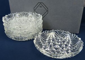 未使用品】HOYAガラス器20cm （HOYA CRYSTAL ROCK GLASS グラス 6点 氷 