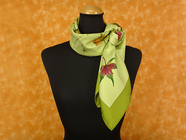 ★050723【エルメス】未使用★シルクスカーフ*AWALK IN THE PARK