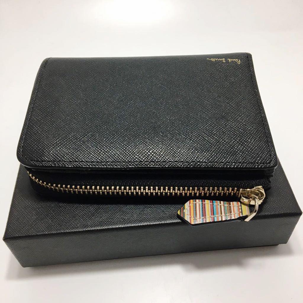 良品/ポールスミス/PaulSmith/ジップストローグレイン2/二つ折り財布