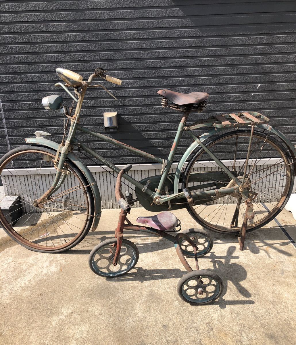 自転車 当時物　昭和レトロ　インテリア　ヴィンテージ　アンティーク 昭和レトロ | 昭和自転車 自転車 - 昭和レトロ⁄古い自転車⁄車体