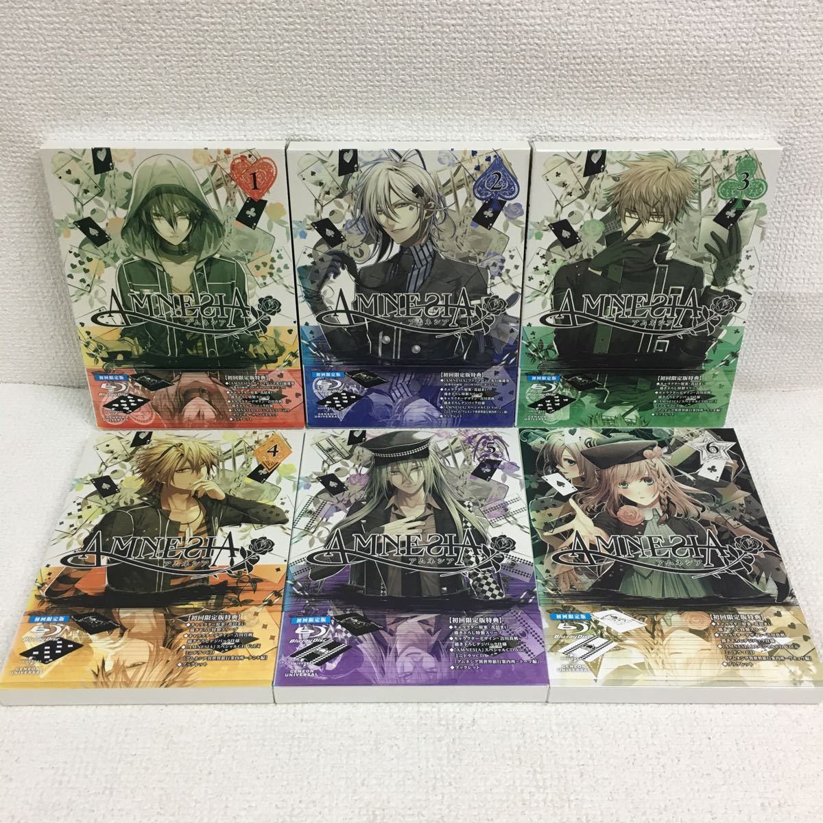 Y0802a2 Amnesia アムネシア 初回限定版 Blu Ray Cd 全6巻セット セル版 帯付き ジェネオン アニメ 大橋誉志光 名塚佳織 柿原徹也 他 日本 売買されたオークション情報 Yahooの商品情報をアーカイブ公開 オークファン Aucfan Com