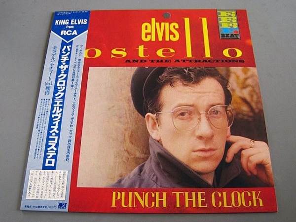 新品同様》ELVIS COSTELLO & THE ATTRACTIONS Punch The Clock 1983