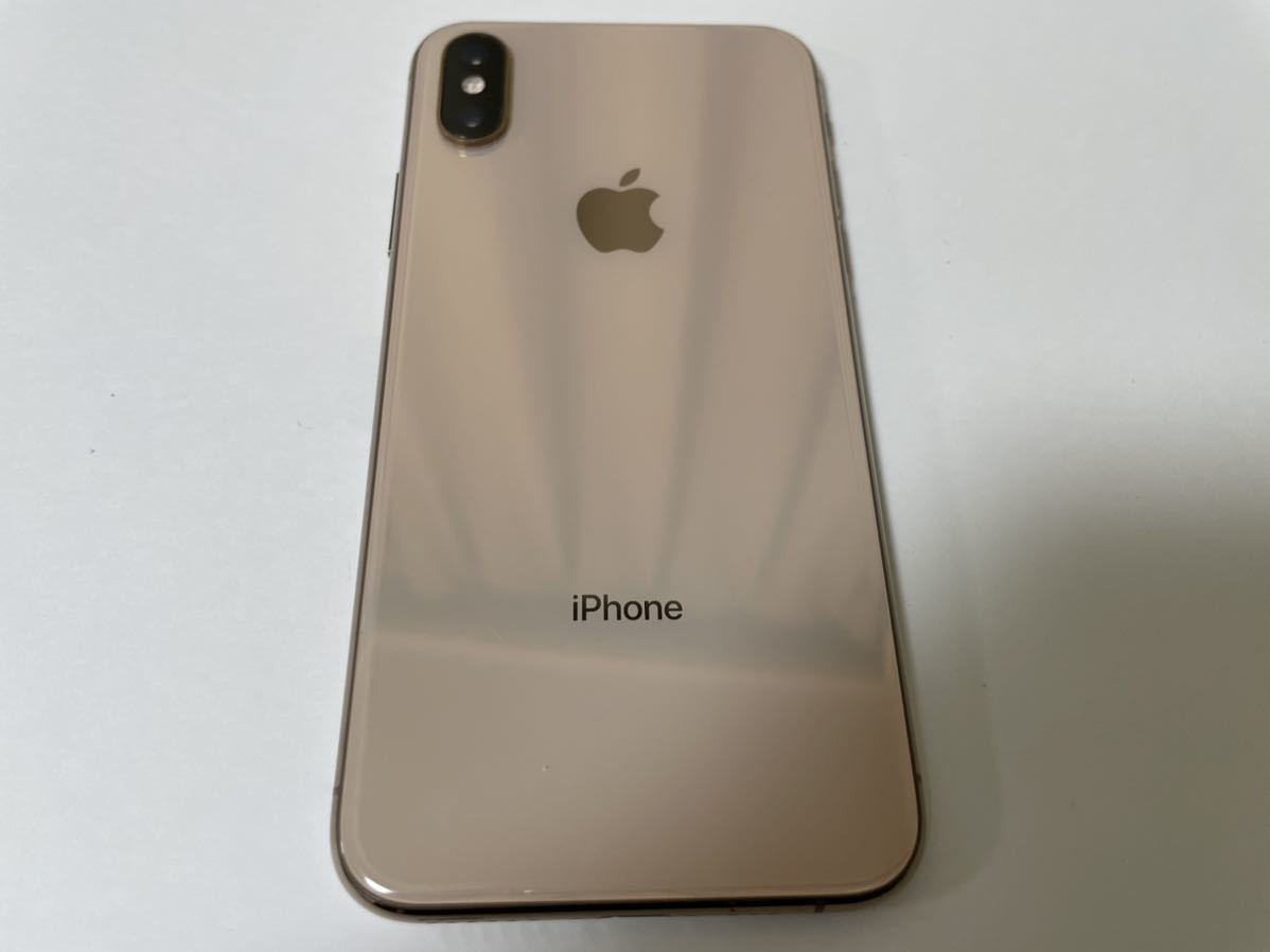 □美品iPhoneXS 純正バックパネル筐体 ゴールド□ 純正バックパネル筐体