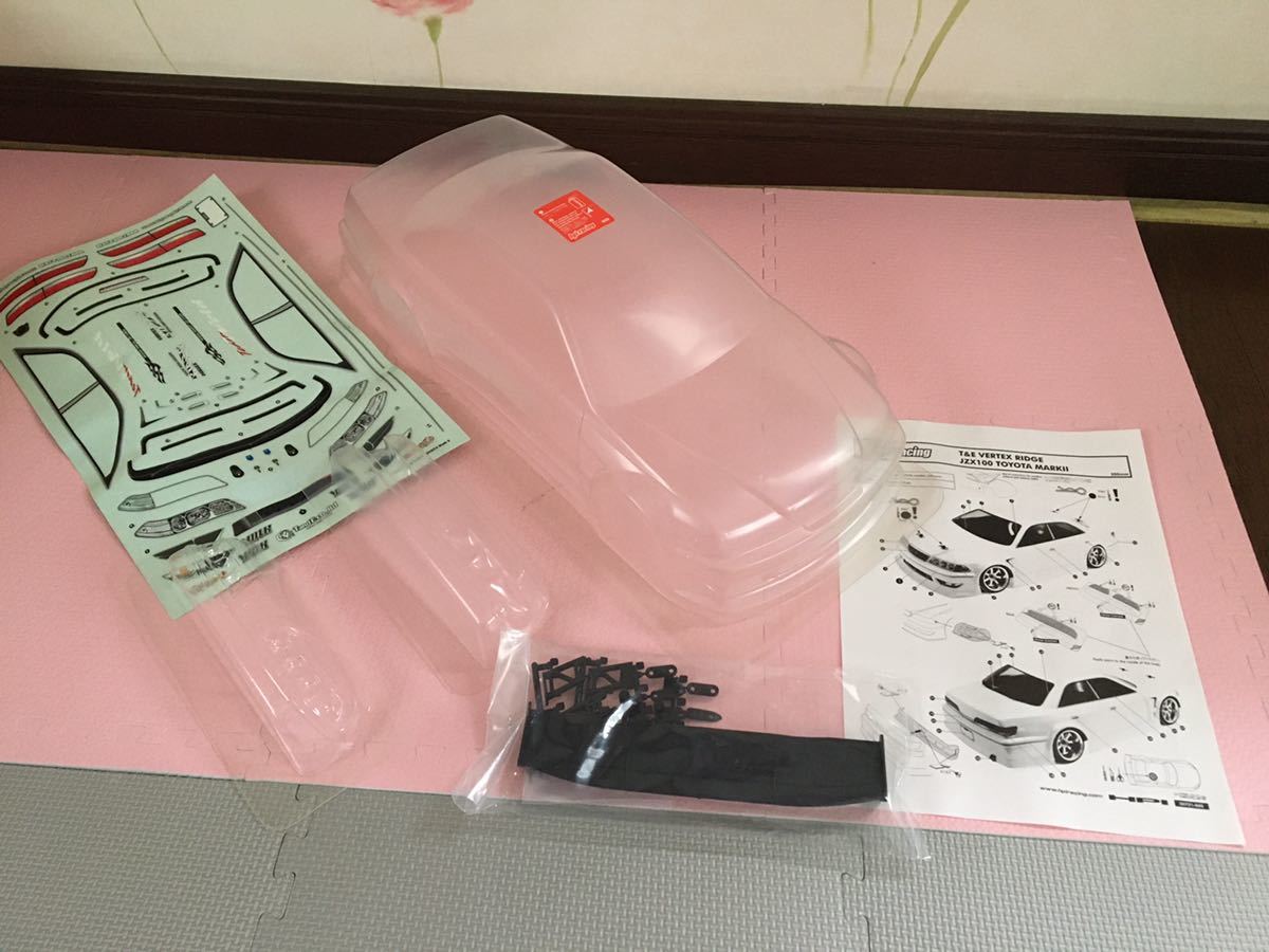送料無料 1/10 HPI トヨタ マーク2 JZX100 ラジコン ボディ 未塗装