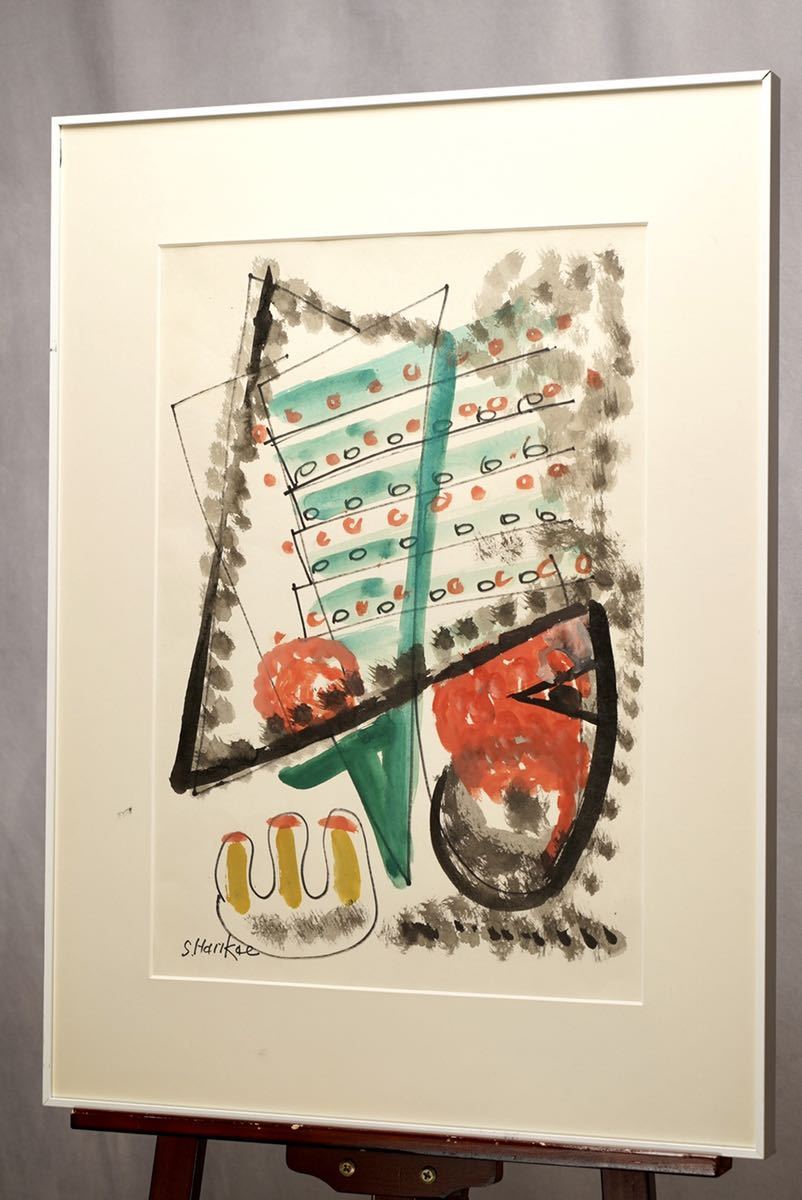 張替正次 肉筆水彩画 画寸(38cmx54cm) サイン・共シールあり 真作保証 
