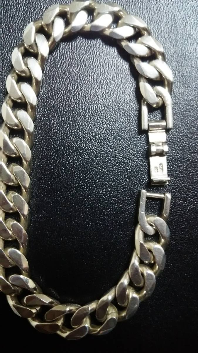 シルバー925 喜平ブレスレット Silver925 喜平 純銀 中折式 シルバー925 喜平ブレスレット チェーンブレスレット 幅 more 中