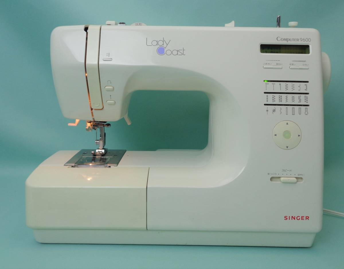 自動糸調 高性能★1年保証付 シンガーCPUミシン レディーコースト 頑丈完全整備品 薄地から厚地対応 03