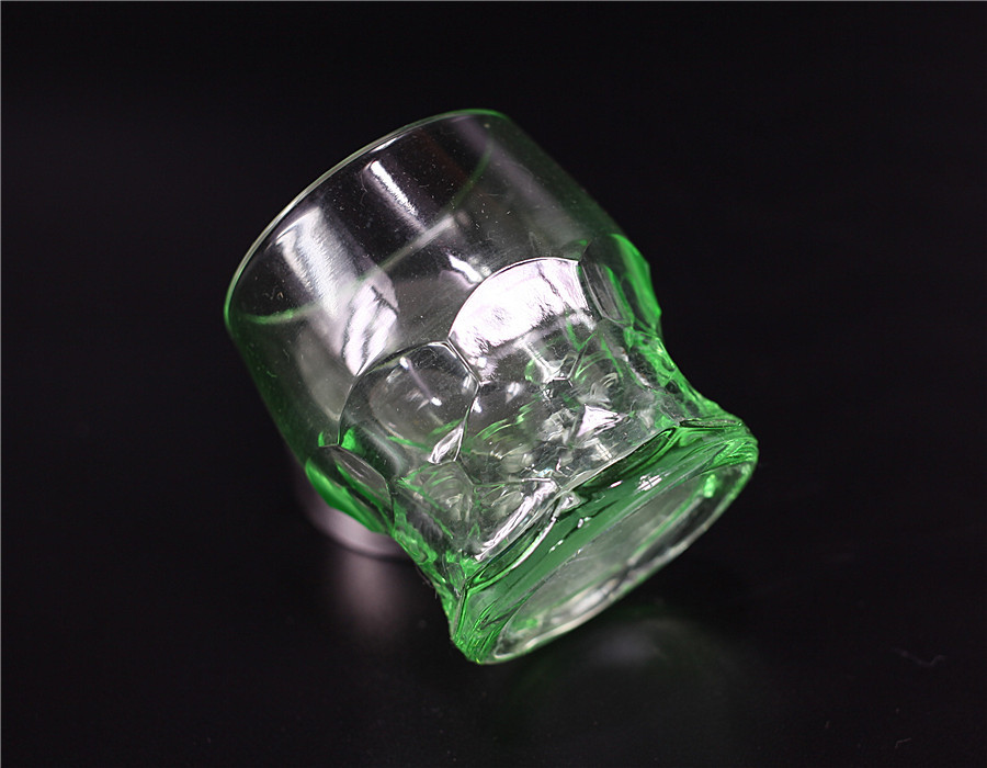P0498 大正昭和期 ウランガラス 猪口 盃／状態いい美品＾－＾！r |