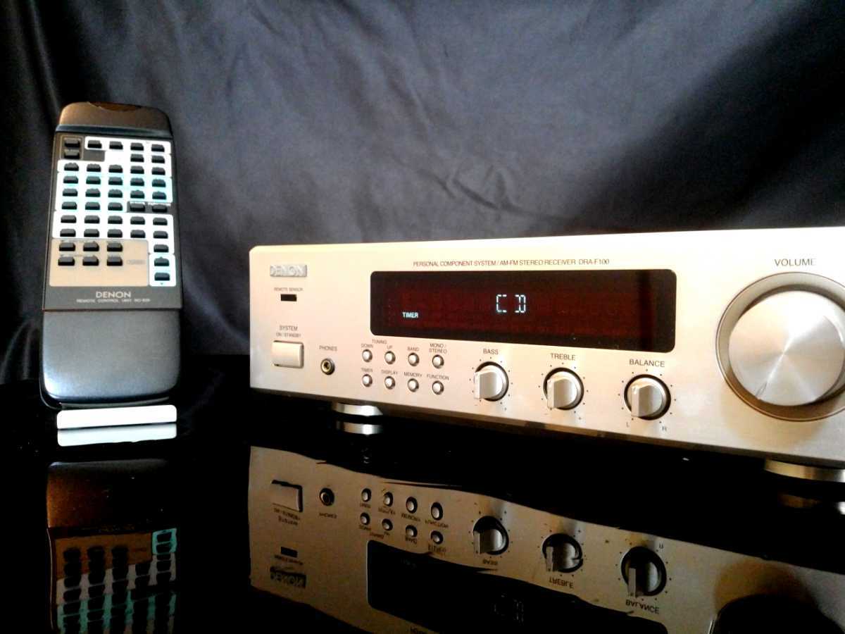  DENON DRA-F100 デノン高音質高感度チューナー内蔵型アンプ ワイドFM対応 除菌クリーニング品 専用リモコン付属 各動作良好(DENON)｜売買されたオークション情報、yahooの商品情報をアーカイブ公 DENON