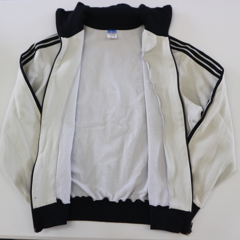 70s 80s adidas デサント製 西ドイツ トラックジャケット 4 グレー ブラック ジャージ アディダス パーカー DESCENTE レア ヴィンテージ adidas(アディダス) トラックジャケット &frasl; 70s-80s&frasl;西ドイツタグ&frasl;デサント製&frasl;トラック 80\u0027s 70s&frasl;デサント製&frasl;西ドイツ&frasl;トラックジャケット