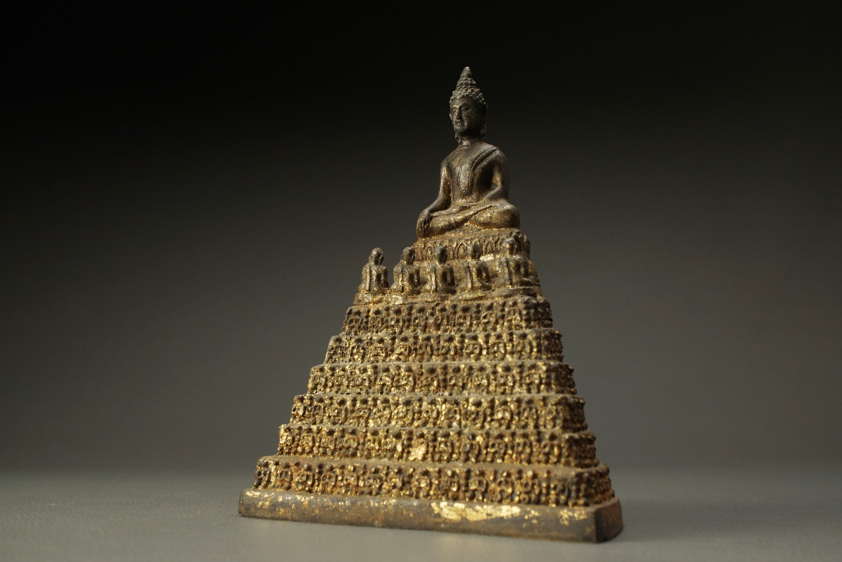 仏像 仏教美術 - Yahoo!オークション 時代物 中国古美術 描金 純銅製