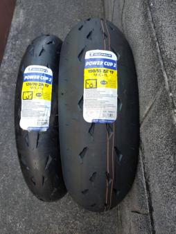 ZR17 ミシュラン パワーカップ2 POWER CUP2 後190⁄55 前120⁄70 ()