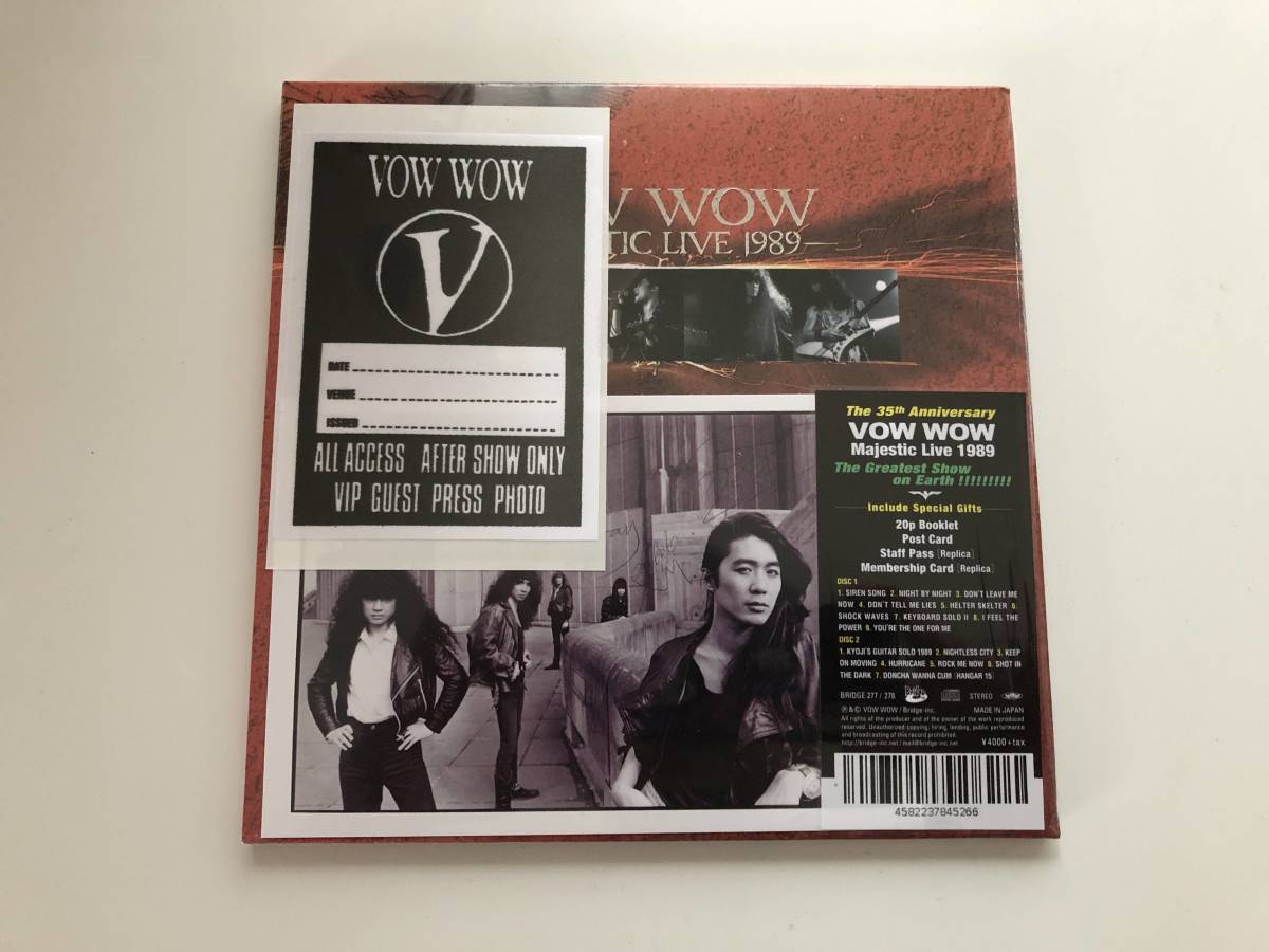 LIVE 0 MAJESTIC VOW WOW | Vow - CD Wow – 1989: Majestic Live : 邦楽
