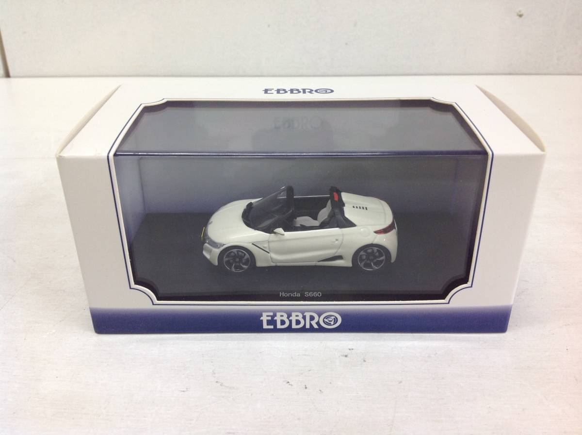 35】EBBRO エブロ 1/43 Honda S660 ホワイト ダイキャストミニカー 1 