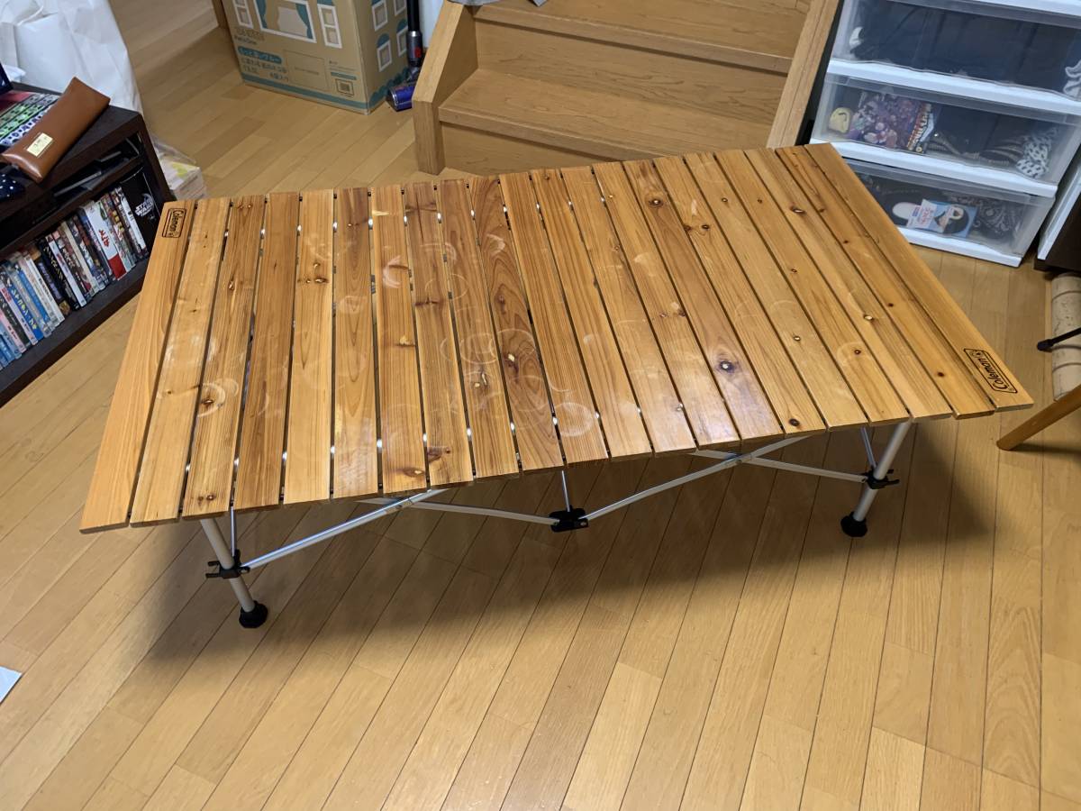 ナチュラルウッドロールテーブル 0 Coleman コールマンのレンタル