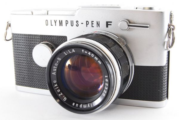 作例つき作動品 OLYMPUS PEN FT レンズ2本付き ハーフカメラ OLYMPUS