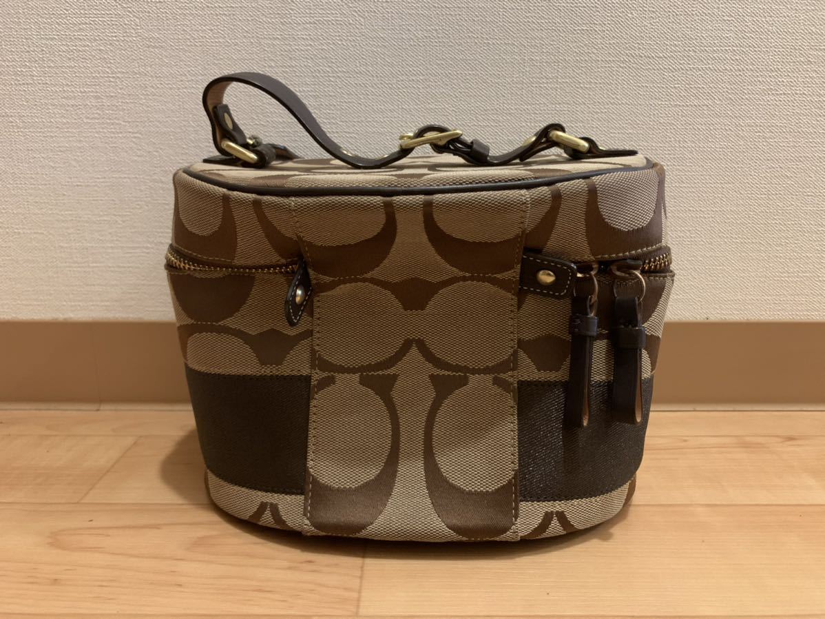 COACH コーチ シグネチャー バニティ ハンドバッグ バニティバッグ 