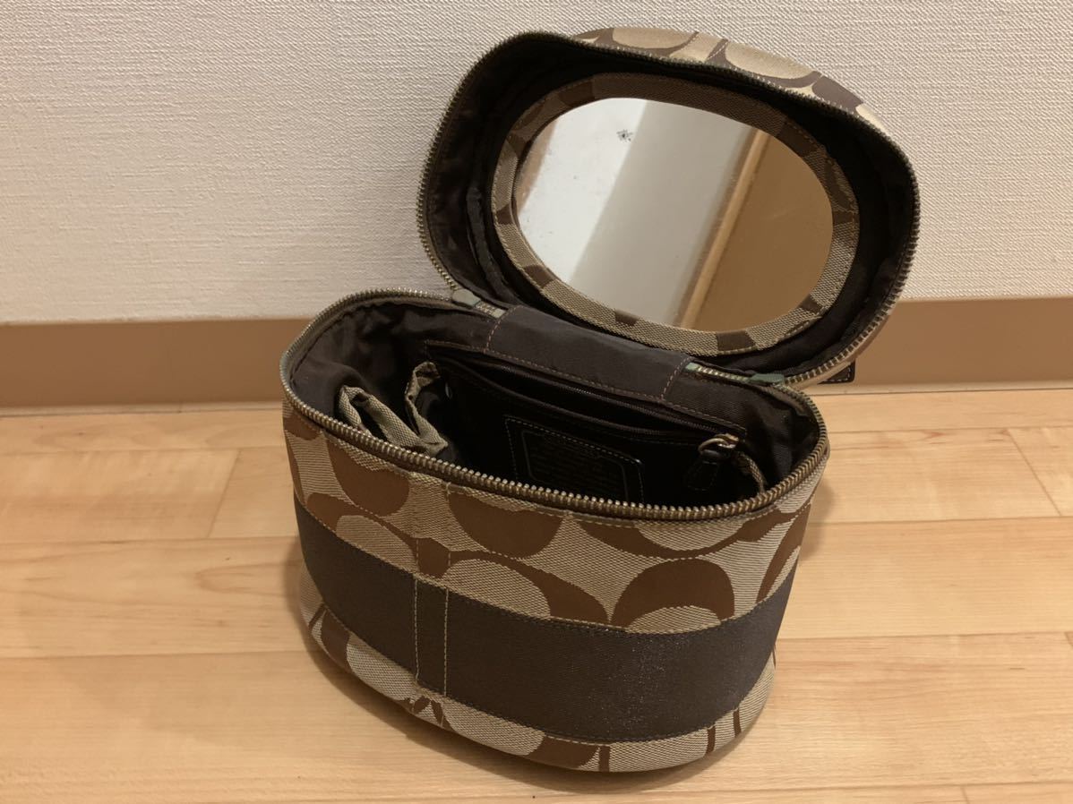 COACH コーチ シグネチャー バニティ ハンドバッグ バニティバッグ 